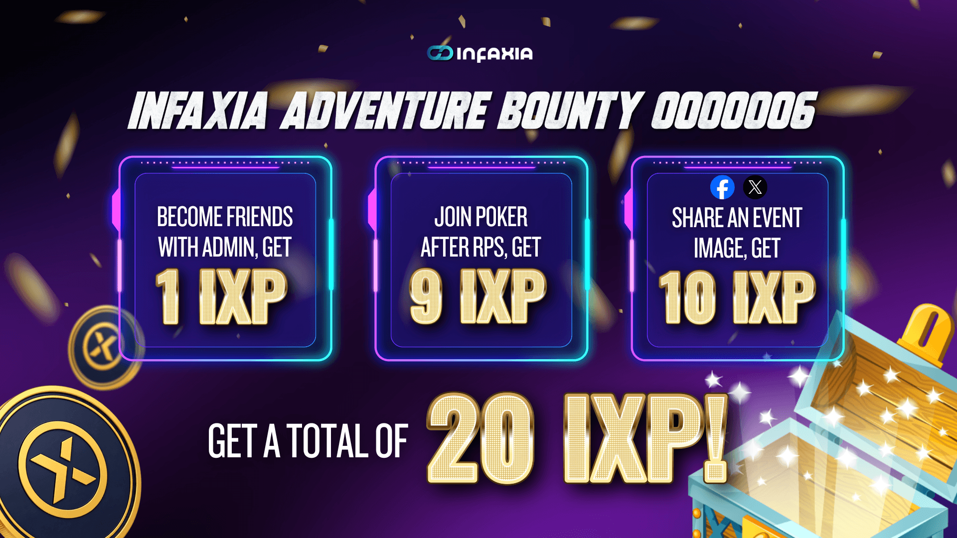 ⚡INFAXIA Adventure Bounty – Gear Up for the Ultimate IXP Challenge!