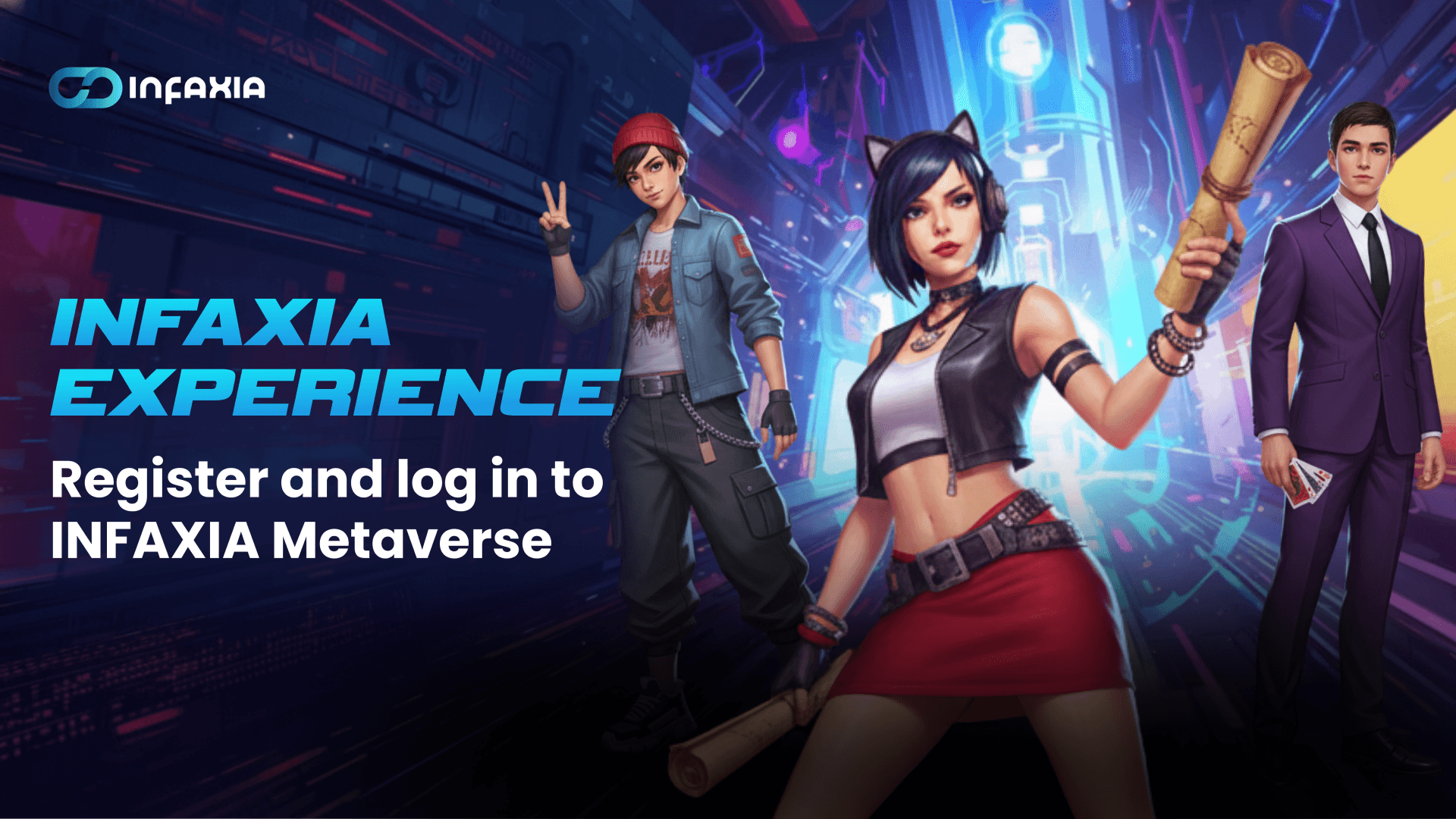 Quest 1: INFAXIA Experience; Register and log in to INFAXIA Metaverse