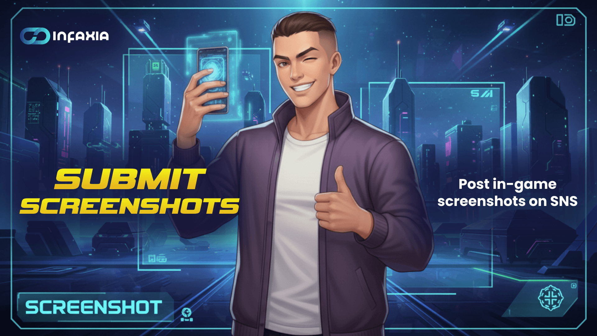 Quest 3: Follow us on Social Media - Stay up to date with everything INFAXIA