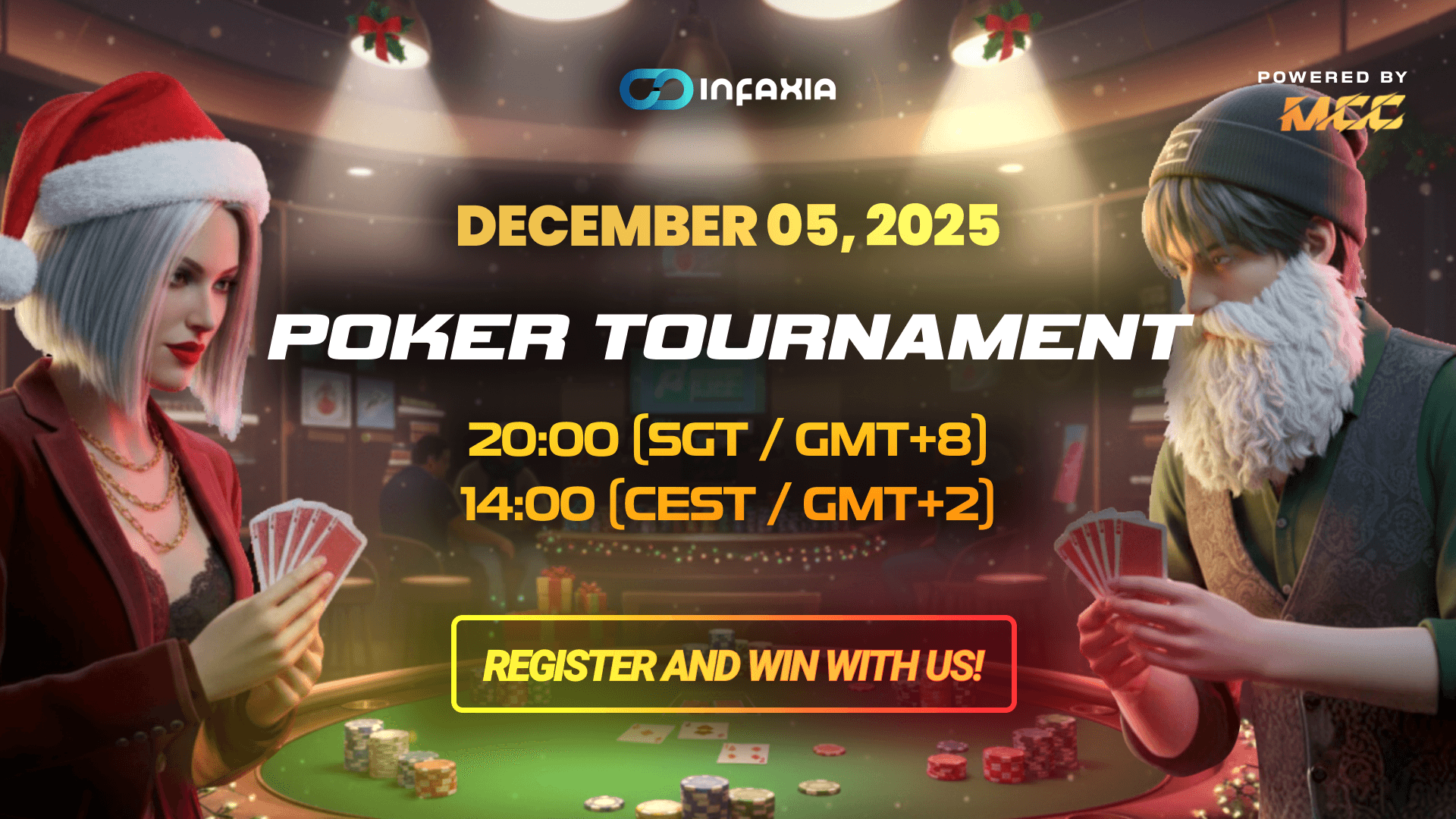 INFAXIA Poker Tournament: Bluff. Battle. Become Legend.