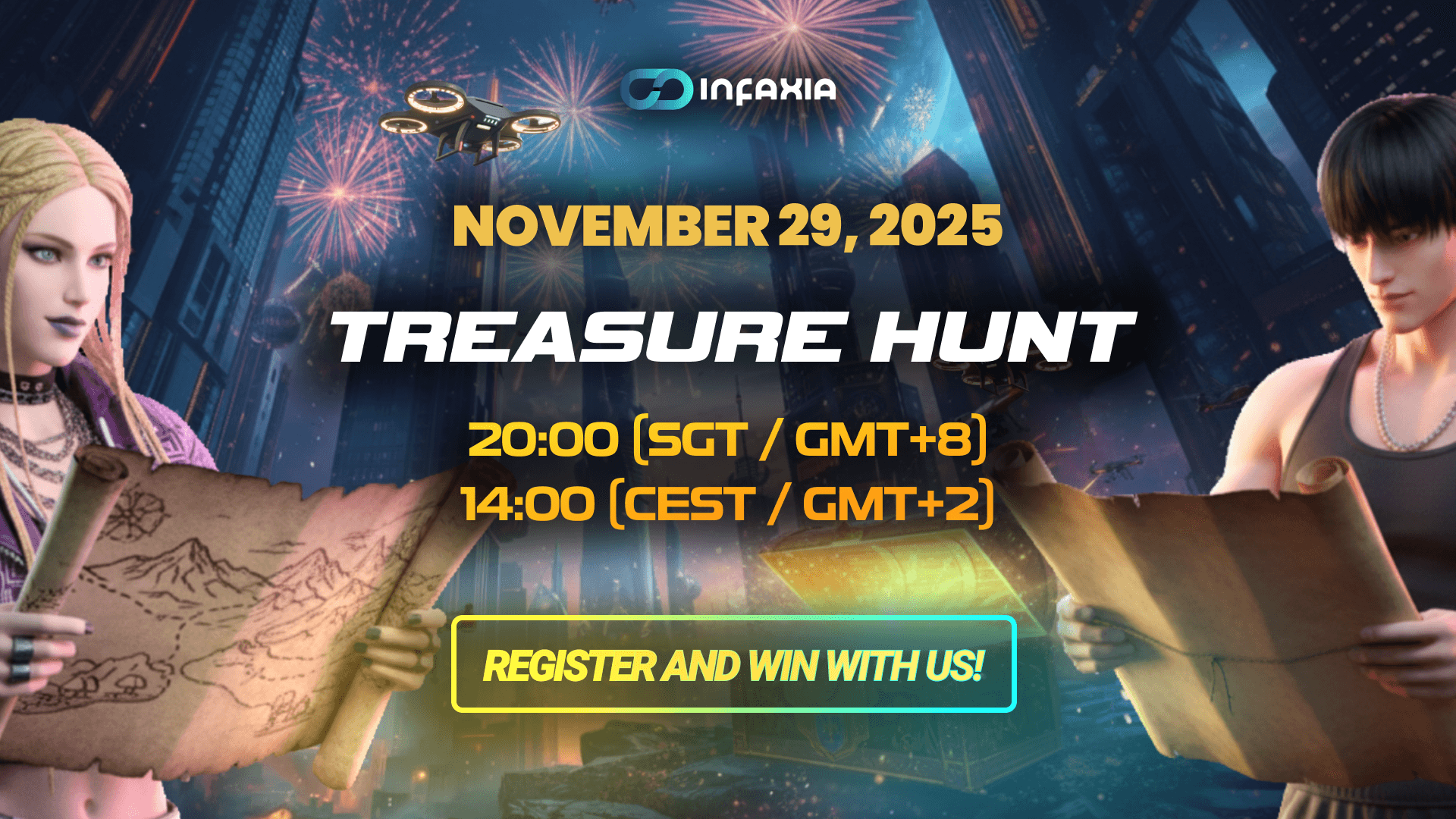 🧭 INFAXIA TREASURE HUNT: UNLOCK THE UNKNOWN